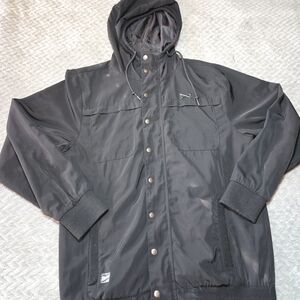 Bloodbath Black Label Zip-Up hooded black jacket, Size XL